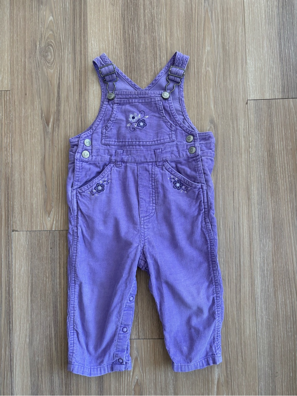 90s Vintage The Children’s Place Overalls Bib Lilac Purple Corduroy 12 Months